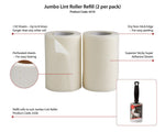 Jumbo Lint Roller Refills (2 Pack)