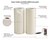 SUPER Jumbo Lint Roller Refill<br />(2 Pack)